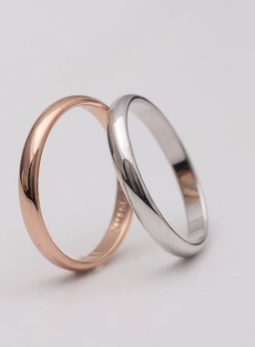 Couple models ring gold and silver two-color ring ring coupl
