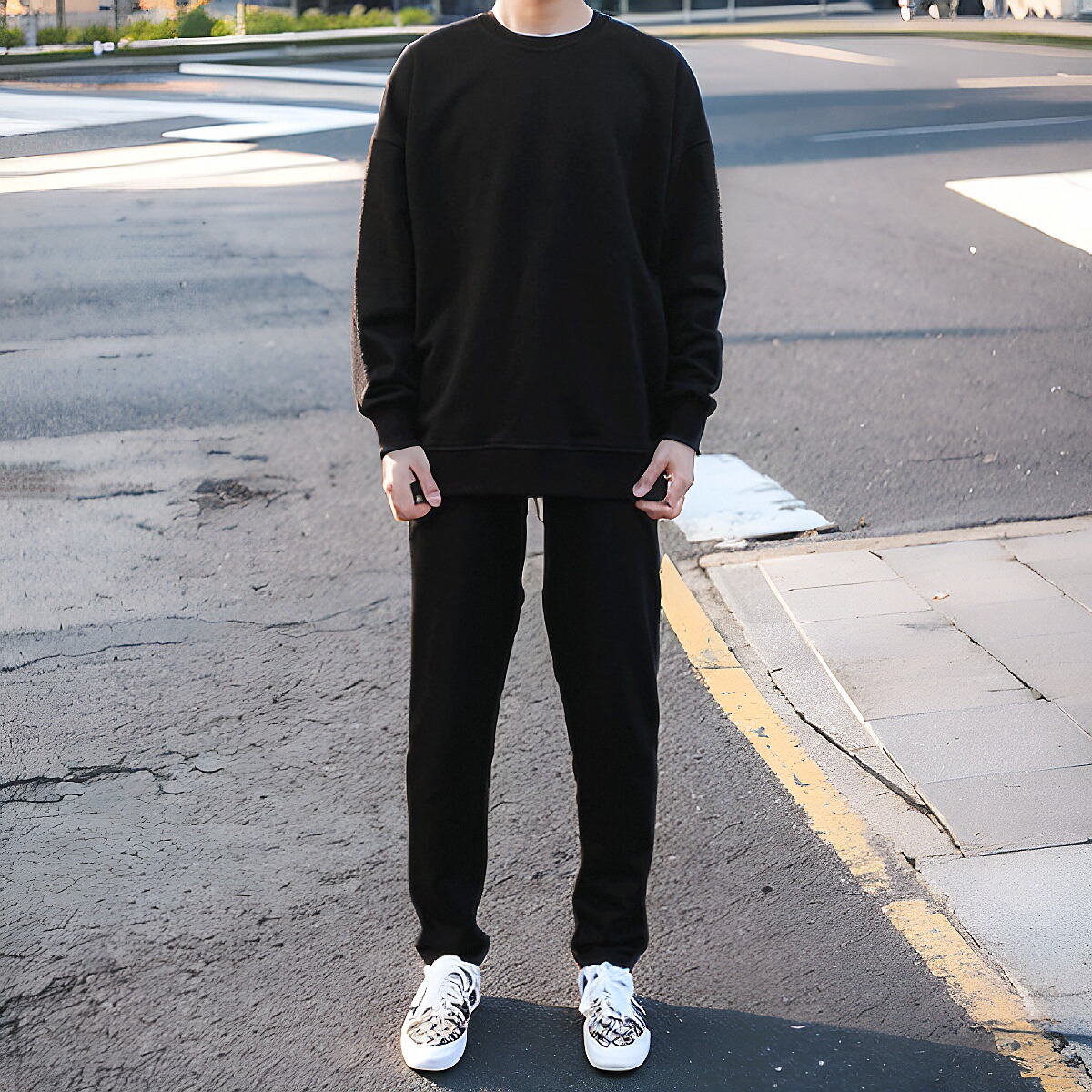 CEZPHISON休闲裤直筒长裤宽松高街卫裤运动裤显瘦百搭春夏裤子男