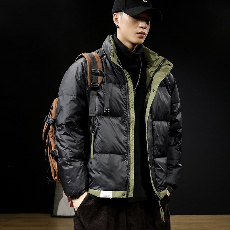 冬季短款羽绒服男2025新款潮牌男款外套冬款加厚90鸭绒男士棉服潮
