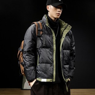 冬季短款羽绒服男2025新款潮牌男款外套冬款加厚90鸭绒男士棉服潮