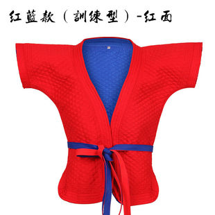 传统式 摔跤跤衣 摔跤训练型红蓝双面穿加厚中国式 摔跤服中式