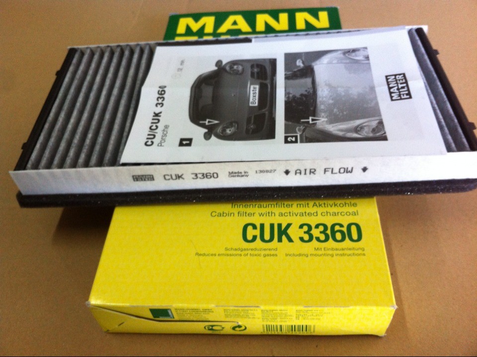 曼牌空调滤芯CUK3360适用保时捷 911 Boxster Cayman