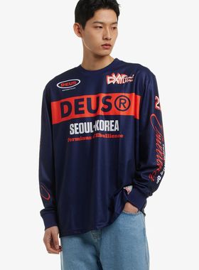 DEUS T恤速降服复古长袖越野摩托车骑行服速干机车服出口韩国跨境
