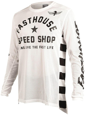 FASTHOUSE夏季长袖骑行服越野摩托车机车服速干自行车服T恤速降服