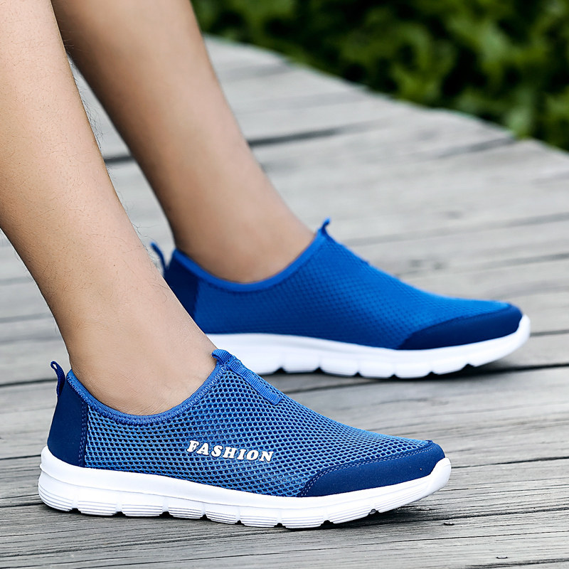 Mesh shoes summer A pedal Lazy man Hollow motion Casual shoes Korean Edition Versatile man ventilation Deodorant Mesh shoesin the Men's Shoes, Low shoes  category - from Buy2taobao.com to provide professional Taobao agent buy service