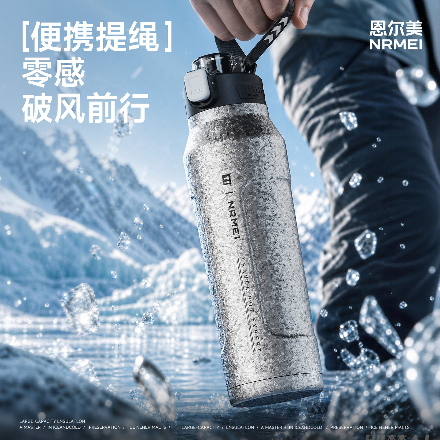 钛杯纯钛保温杯大容量1000ml男大