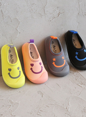 外贸春秋季宝宝软底儿童鞋幼儿园室内鞋弹力布单鞋家居鞋防滑透气