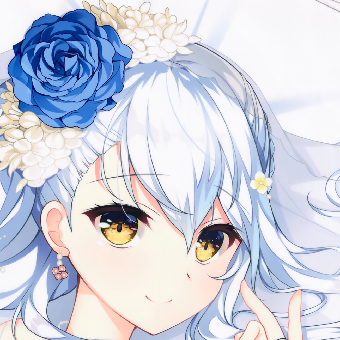 牵绊闪耀的恋之伊吕波  椿姐花嫁婚纱 朱雀院椿 动漫等身抱枕套