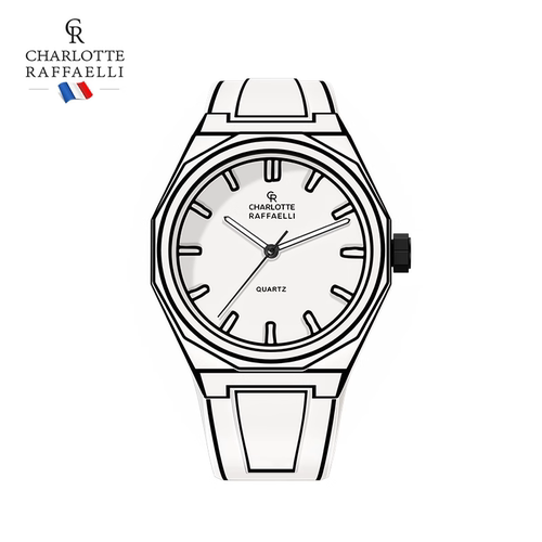 CR夏洛特 漫画像素手表时尚石英表创意潮流运动休闲男表送男友