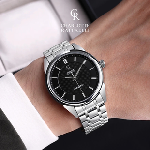 CR夏洛特 男款手表石英表男士腕表百搭高级感职场男生品牌礼盒装