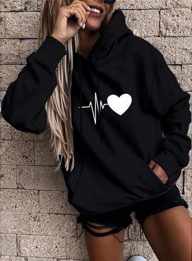 2025亚马逊 ebay速卖通跨境独立站eBay创意字母欧美男女连帽卫衣