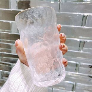 女款 高颜值冰川玻璃水杯高颜值ins杯子喝水吸管设计特别好看 学