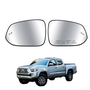 适用于19-23款丰田塔科马TACOMA倒车后视镜带加热 盲点灯高清镜片