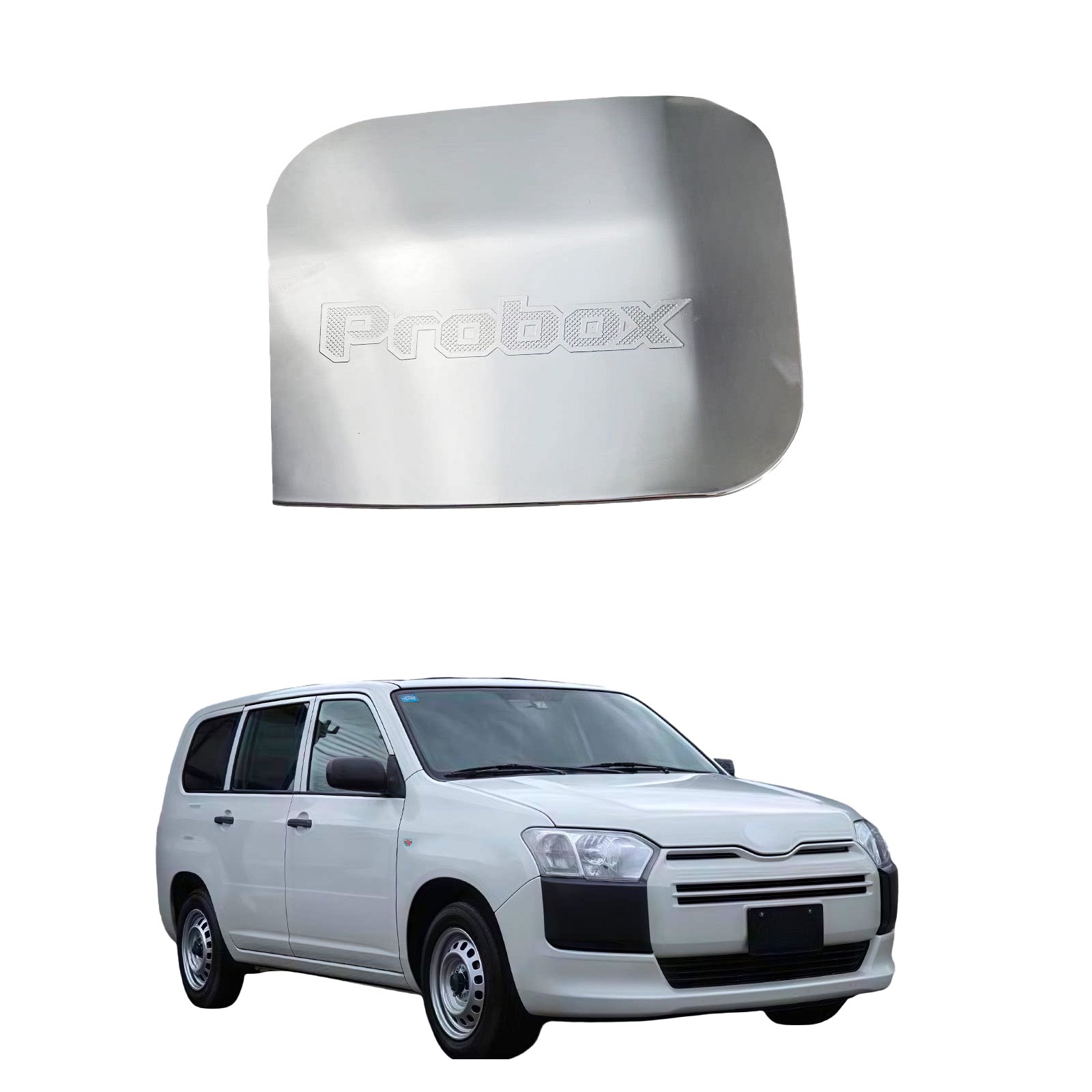 适用于2005-2019款丰田PROBOX油箱盖油箱贴ABS镀铬电镀改装装饰