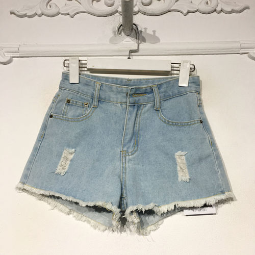 容悦 K50772 时尚牛仔短裤品牌女装折扣颦薪