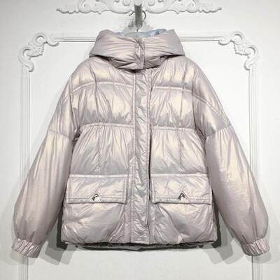 潮系列 8058S143 时尚长款羽绒服品牌女装折扣颦薪