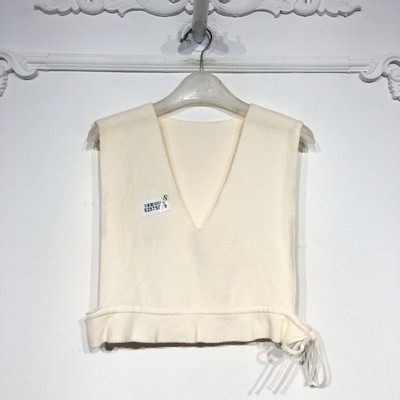 潮系列 8287S069 时尚针织背心品牌女装折扣颦薪