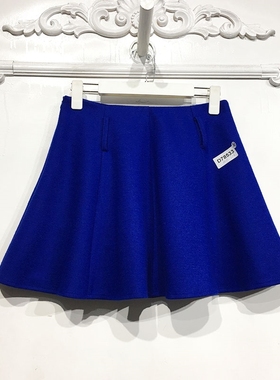 N系列 D78533 时尚毛呢短裙品牌女装折扣饕薪散