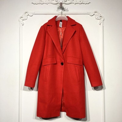 潮系列 8281S171 时尚毛呢外套品牌女装折扣颦薪