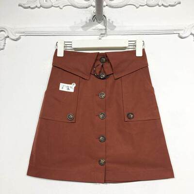 潮系列 8214S037 时尚短裙品牌女装折扣颦薪