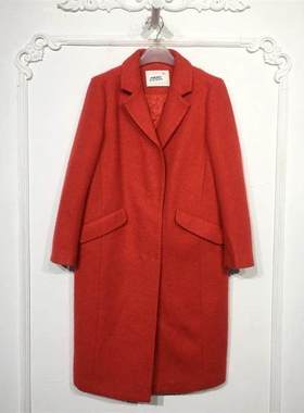 桑系列 8127S270 时尚毛呢外套品牌女装折扣颦薪