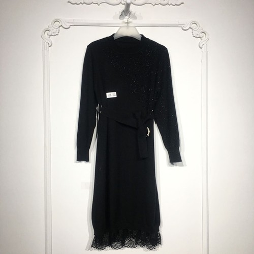 容系列 8244S293 时尚针织连衣裙品牌女装折扣颦薪