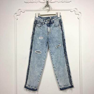 ISSM系列 8161S166 时尚牛仔九分裤品牌女装折扣颦薪