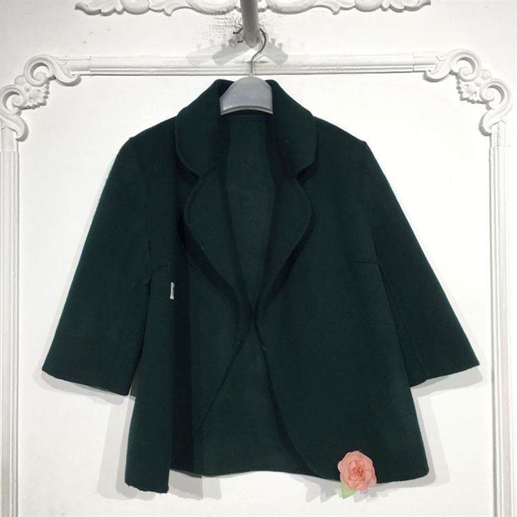 容系列 8128S113 时尚短款双面呢毛呢外套品牌女装折扣颦薪