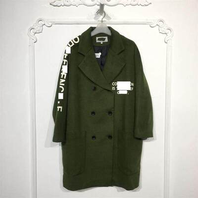 秋旗下F系列8126S215 时尚毛呢外套品牌女装折扣颦薪