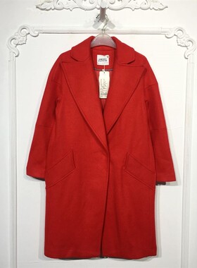潮系列 8127S148 时尚毛呢外套品牌女装折扣颦薪