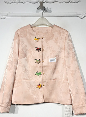 容悦 YB000840 时尚国风新中式短款外套品牌女装折扣颦薪