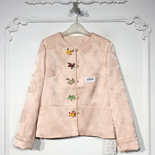 容悦 YB000840 时尚国风新中式短款外套品牌女装折扣颦薪