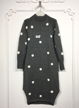 UGC系列 8162S262 时尚针织连衣裙品牌女装折扣颦薪