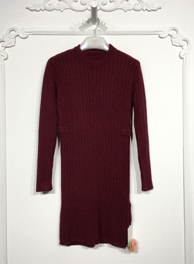 乔系列 8137S255 时尚针织连衣裙品牌女装折扣颦薪