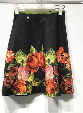 欧系列 D82338 时尚半身裙品牌女装折扣颦薪