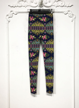 夕系列 D72542 时尚打底裤品牌女装折扣颦薪散