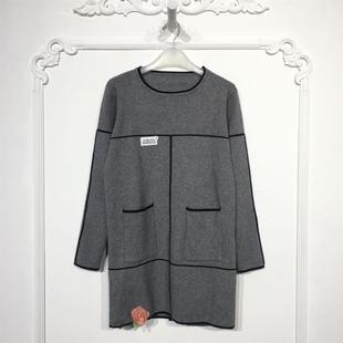 针织连衣裙品牌女装 时尚 折扣颦薪 8040S230 乔系列