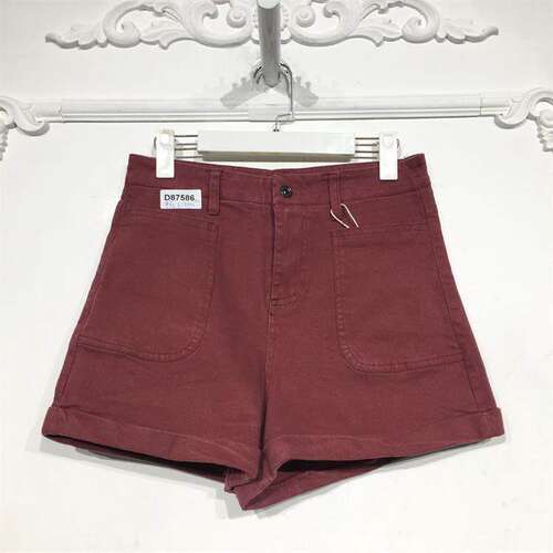 潮系列 D87586 时尚短裤品牌女装折扣颦薪