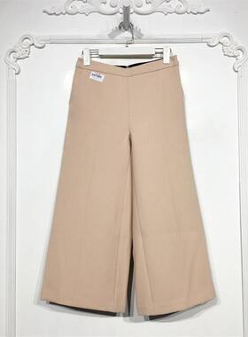 衣系列 D87885 时尚阔腿裤品牌女装折扣颦薪