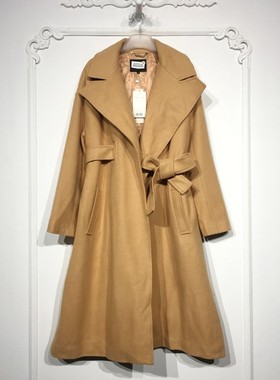 潮系列 8282S023 时尚毛呢外套品牌女装折扣颦薪