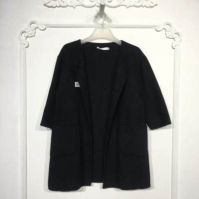 潮系列 8151S237 时尚双面呢毛呢外套品牌女装折扣颦薪