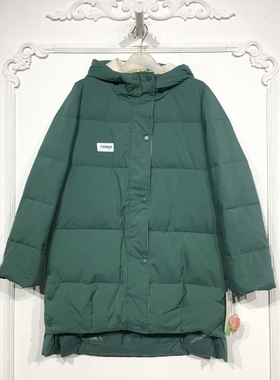 乔系列 D89668 时尚长款羽绒服品牌女装折扣颦薪