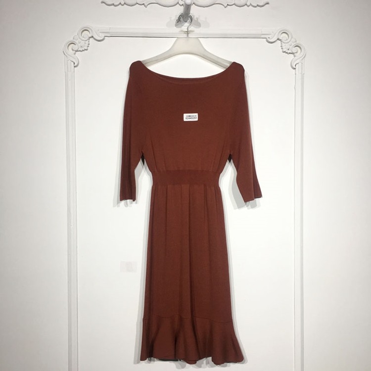 N系列 8244S291 时尚针织连衣裙品牌女装折扣颦薪