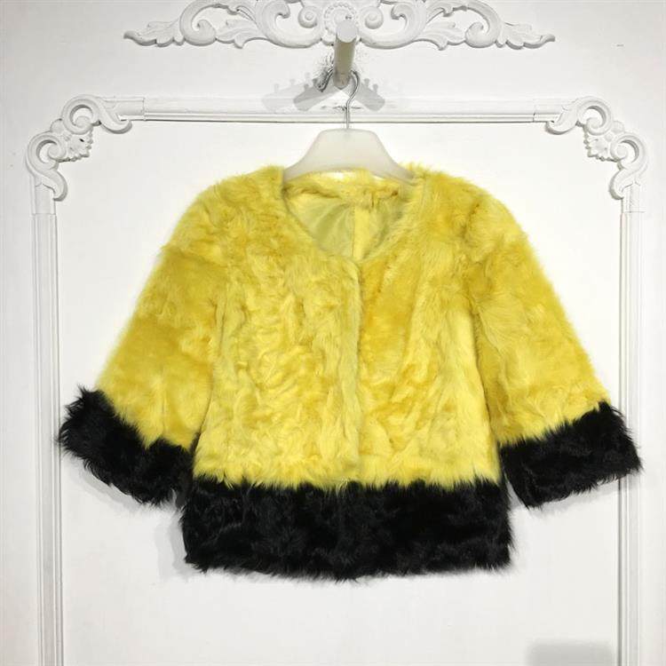 潮系列 8024S174 时尚短款真毛皮草外套品牌女装折扣颦薪,女装/女士精品,皮草,淘宝优惠券,粉丝福利购,淘宝优惠卷