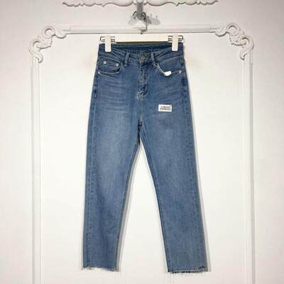 容悦 8265S232 时尚牛仔八分裤品牌女装折扣颦薪