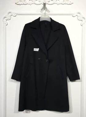 N系列 8151S138 时尚双面呢毛呢外套品牌女装折扣颦薪