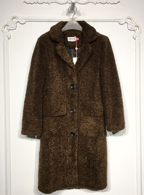 UGC系列 8247S126 时尚毛呢外套品牌女装折扣颦薪