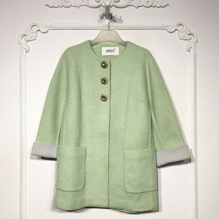 欧旗下FP系列 8283S210 时尚毛呢外套品牌女装折扣颦薪