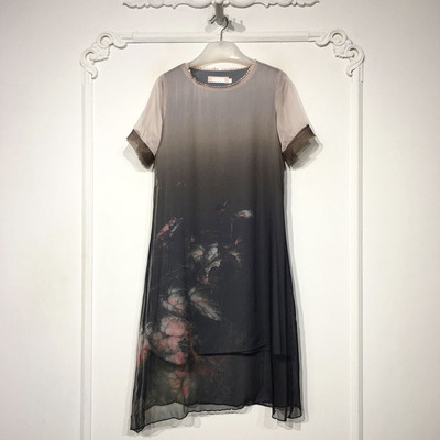 容悦 8342S219 时尚国风新中式连衣裙品牌女装折扣颦薪