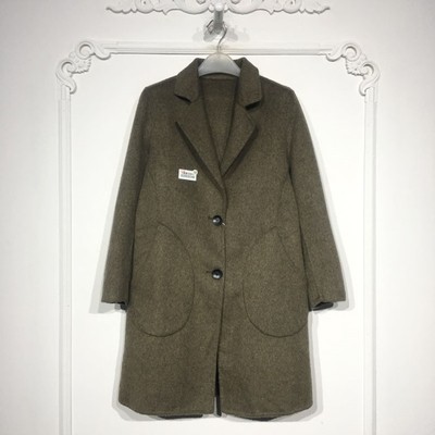 容系列 8286S048 时尚羊毛双面呢毛呢外套品牌女装折扣颦薪